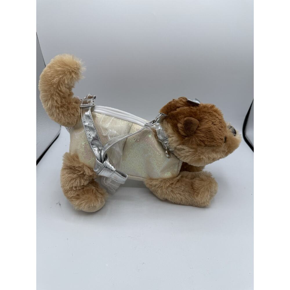 Capelli Kids Plus Pets Puppy Dog Handbag Purse Brown Dog White Dress
